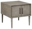 Asterson Gray Rectangular End Table