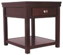 Hatsuko Dark Brown Rectangular End Table