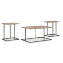 Albreane Brown & Black Occasional Tables, Set Of 3