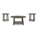 Caitbrook Gray Occasional Table Set, 3-Piece