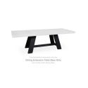Chadworth Black Rectangle Extension Table Base