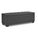 Cortwell Gray Storage Bench