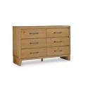 Sherbana Light Brown 6-Drawer Dresser