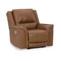 Trasimeno Caramel DUal Power Leather Recliner