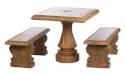3-Piece Small Square Table Set In Flint