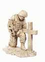 Kneeling Soldier At Cross