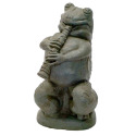 Frog With Flute Statue In Cypress