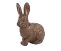 15 x 5-Inch Graphite Rabbit Ears Sideways Statue 