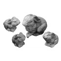Unfinished Rabbit Statue Set