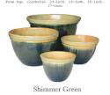 23-Inch Shimmer Green Pot
