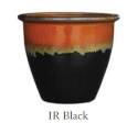 15-Inch Ir Black Garden Pot