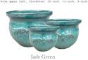11-Inch Jade Green Glazed Pot