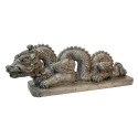 19-Inch X 11-Inch X 39-Inch Espresso Dragon Statue On Base