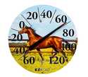 Dial Thermometer Horse 12.5 in