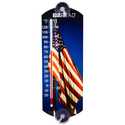Indoor/Outdoor Thermometer American Flag 10 in