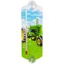 Indoor/Outdoor Thermometer Green Tractor 10 in