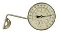 4-Inch Antique Brass Thermometer And Hygrometer 