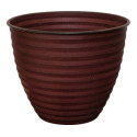 Robert Allen 6-Inch Diameter Riviera Red IronStone® Woodsdale Planter