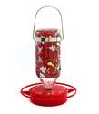 32-Ounce New Vine Glass Hanging Hummingbird Feeder