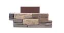 18-Inch X 6-Inch Ledgestone Series Pillar Buckskin Stone Veneer, 4-Piece