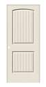 24-Inch X 80-Inch X 1-3/8-Inch Right Hand 2-Panel Satin Nickel Hinge Plank Finger Joint Jamb Mold