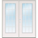 72-Inch x 80-Inch Steel French 15 Lite Left Hand Patio Door