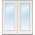 72-Inch x 80-Inch Steel Full Lite Center Hinged Right Hand Patio Door