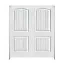 48 in Cheyenne 2-Panel Molded Hollow Core Double Prehung Door Unit