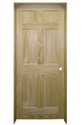 28-Inch 6-Panel Pine Prehung Door LH