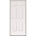 36-Inch X 80-Inch Steel 20 Minute Fire Rated 6-Panel Right Hand Prehung Exterior Door