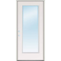 36-Inch X 80-Inch Steel Full Lite Left Hand Prehung Exterior Door