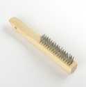 Shoe Handle Wire Wood Brush Without Scraper