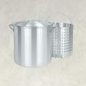 100 Quart Aluminum Stock Pot With Lid/Basket 