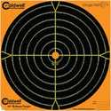 12-Inch Orange Peel Bullseye Paper Target 5-Pack