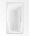 60 x 32 x 20-1/2-Inch White Soaking Tub With Jets