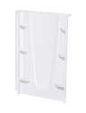8 x 48 x 74-Inch White 1-Piece Direct-To-Stud Shower Wall Panel