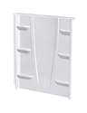8 x 60 x 74-Inch White 1-Piece Direct-To-Stud Shower Wall Panel