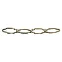 #31 Brass Plated Steel Cathedral Chain, Per Foot