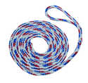 3/8-Inch X 10-Foot Red, White And Blue Hollow Braided Dock-Line