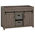 48-Inch Farm Barn Bath Vanity Cabinet Only in Antique Brown