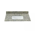 31-Inch Santa Cecilia Light Granite Single Sink Bathroom Vanity Undermount Sink 4-Inch Backsplash