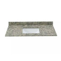 49-Inch Santa Cecilia Light Granite Single Sink Bathroom Vanity Undermount Sink 4-Inch Backsplash