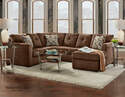 Kelly Chocolate 2-Piece Sectional