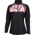 Womens Full Zip Fleece Jacket Black/Pink Small