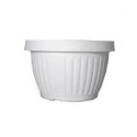 10-1/2-Inch Diameter White Combination Pot With Dish