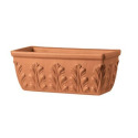 12-1/2-Inch Red Terracotta Roma Window Box Planter