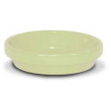6-Inch Butter Yellow Powder Coated Clay Saucer