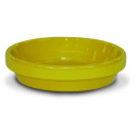 6-Inch Yellow Powder Coated Clay Saucer