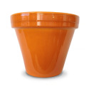 8.5-Inch Orange Powder Coated Standard Pot