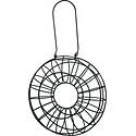 Black Ring Wild Bird Feeder For Suet Balls